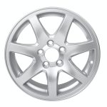 Alloy car wheel rim isolated on white background
